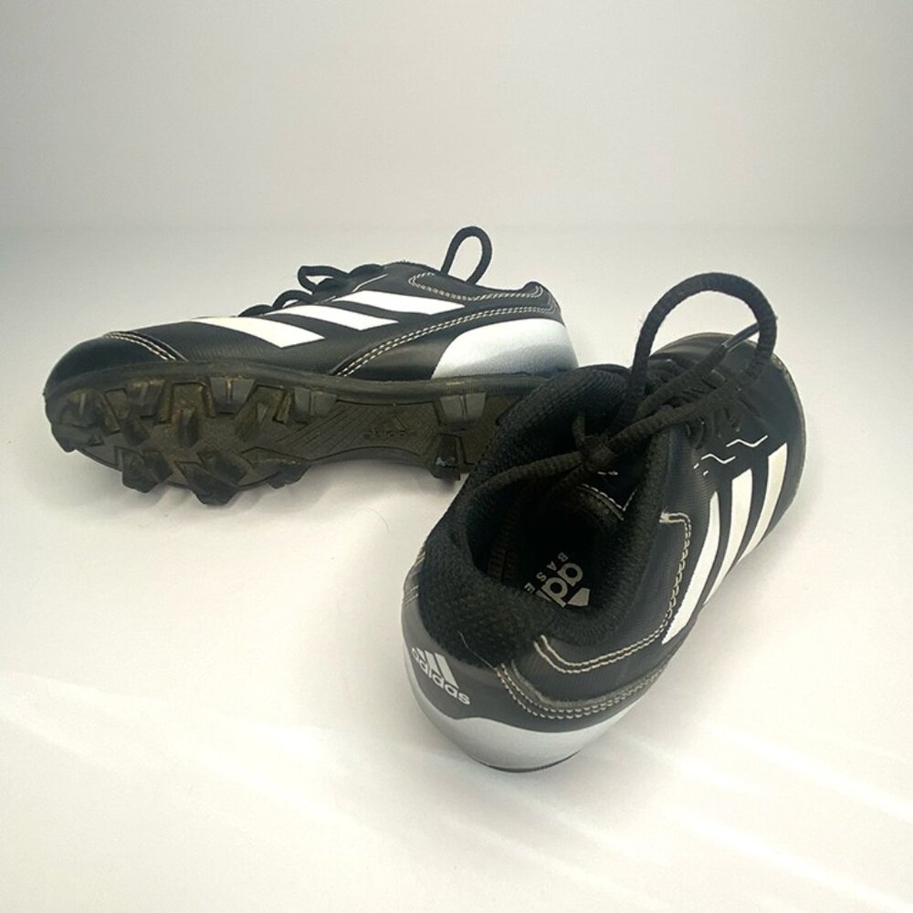 Adidas Classic Black and White Baseball Cleats Shoes Boy: Size 12K